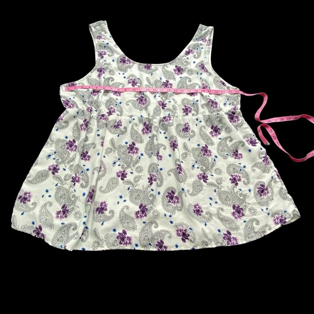 TORRID Woman Sleeveless Tank Top Size 5XL Multicolor Loose Relaxed‎ Floral - Picture 11 of 13